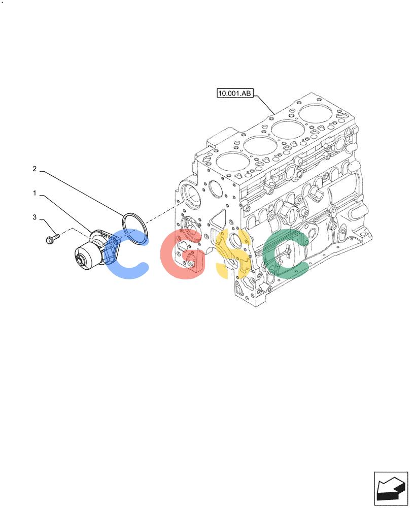 神钢零件查询(F4HFE413P A001) - ENGINE - 5801655811 - 47426272 (11/13-) (10.400.BB) - WATER PUMP Kobelco