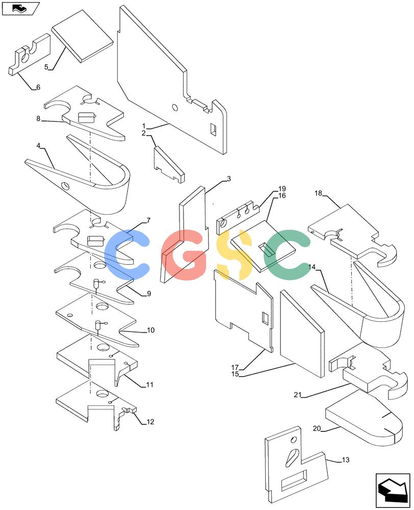 纽荷兰零件查询(D180C XLT) - CRAWLER DOZER - TIER 4A (12/13-) (90.160.CK[04]) - SOUNDPROOFING New Holland Constructuion