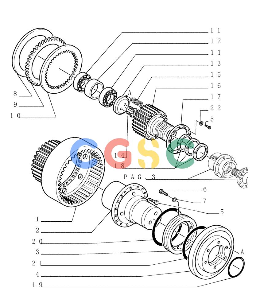 纽荷兰零件查询(DC180LT) - CRAWLER DOZER (5/00-) (1.266[06]) - REAR TRANSMISSION - STEERING CLUTCHES - VERSION (01) New Holland Constructuion