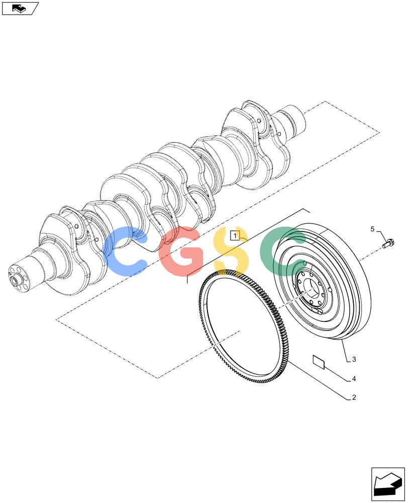 神钢零件查询(F4HFE613R B006) - ENGINE 5801751511 - 47538799 (8/13-) (10.103.AH) - ENGINE FLYWHEEL Kobelco