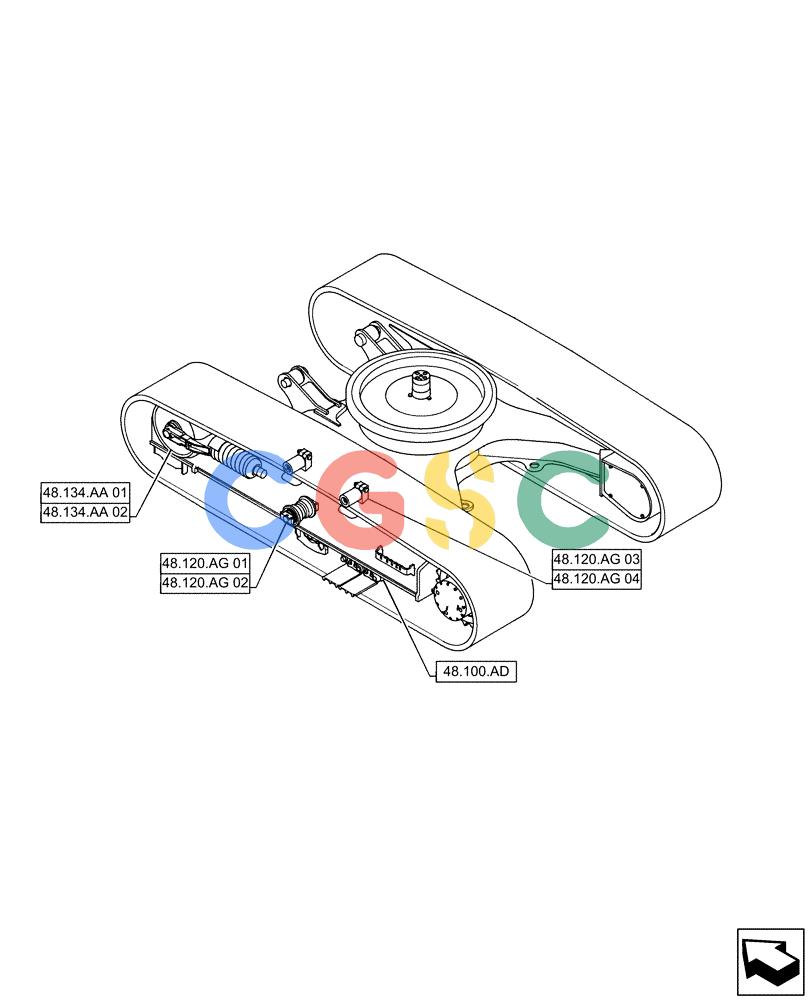 神钢零件查询(ED160 BLADE) - HYDRAULIC EXCAVATOR - ASN LH02-01501 (9/12-12/13) (48.000.00) - PICTORIAL INDEX - SUSPENSION AND TRACKS Kobelco