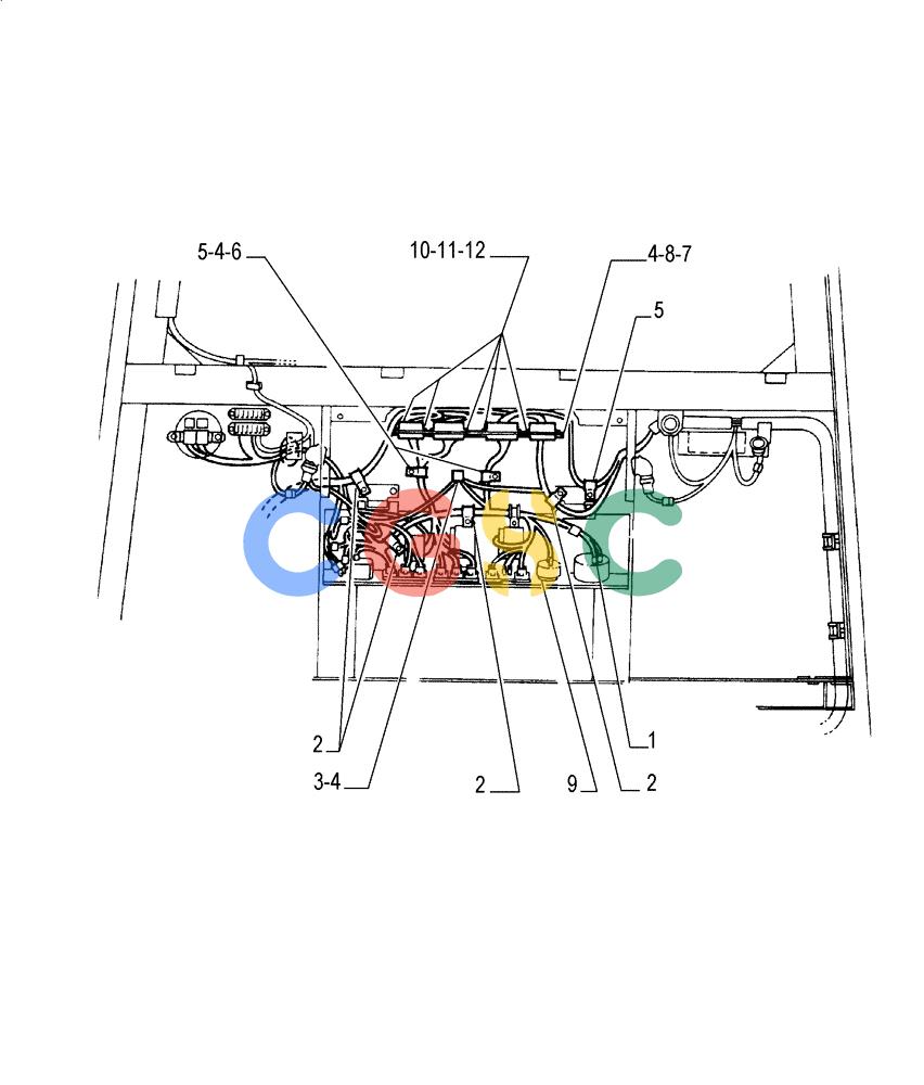 纽荷兰零件查询(FL145) - CRAWLER LOADER (N.A. VERSION) (11/98-) (6.711[04]) - ELECTRICAL SYSTEM - ELECTRIC WIRING New Holland Constructuion