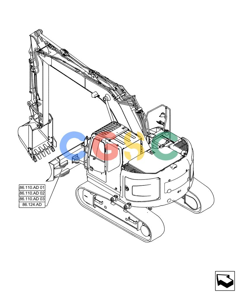 神钢零件查询(ED160 BLADE) - HYDRAULIC EXCAVATOR - ASN LH02-01501 (9/12-12/13) (86.000.00) - PICTORIAL INDEX - DOZER Kobelco