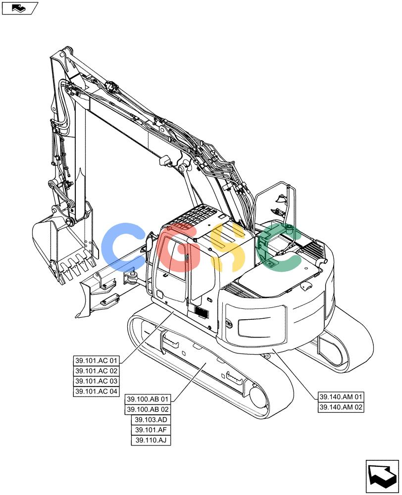 神钢零件查询(ED160 BLADE) - HYDRAULIC EXCAVATOR - ASN LH02-01501 (9/12-12/13) (39.000.00) - PICTORIAL INDEX - FRAME Kobelco
