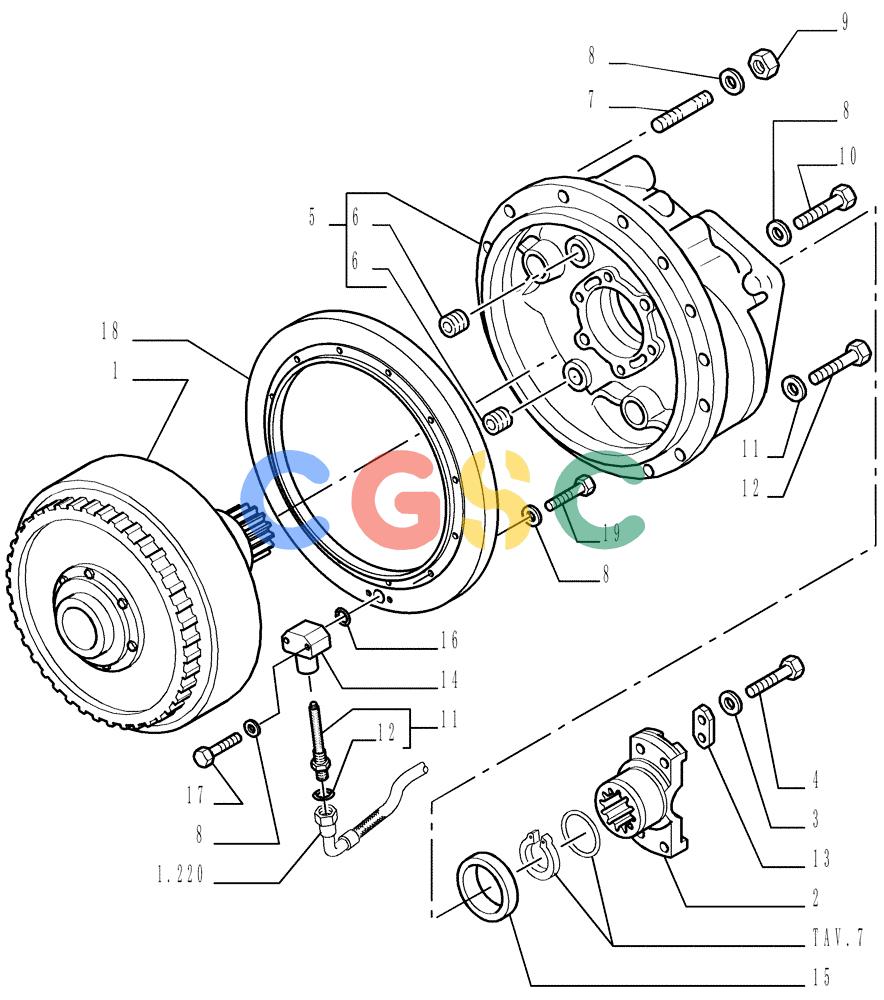 纽荷兰零件查询(DC150LT) - CRAWLER DOZER (6/00-) (1.200[01]) - UNIT TORQUE CONVERTER New Holland Constructuion