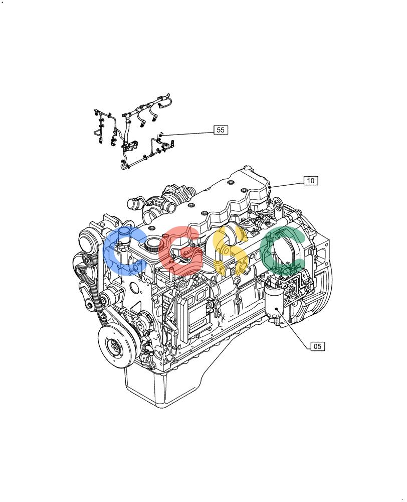神钢零件查询(F4HFE613C B004) - ENGINE - 5801761363 - 47550882 (10/15-) (00.000.00) - PICTORIAL INDEX - MAIN SECTIONS Kobelco