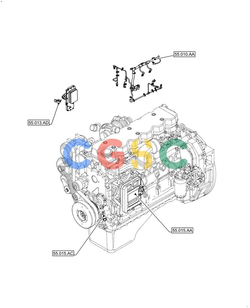 神钢零件查询(F4HFE613C B004) - ENGINE - 5801761363 - 47550882 (10/15-) (55.000.00) - SECTION INDEX Kobelco