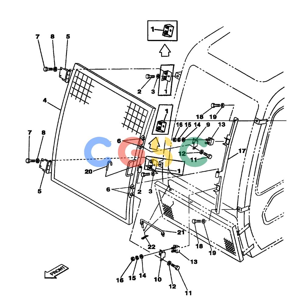 纽荷兰零件查询(E805) - CRAWLER EXCAVATOR (1/05-) (09-077-02[01]) - CAB GUARD New Holland Constructuion