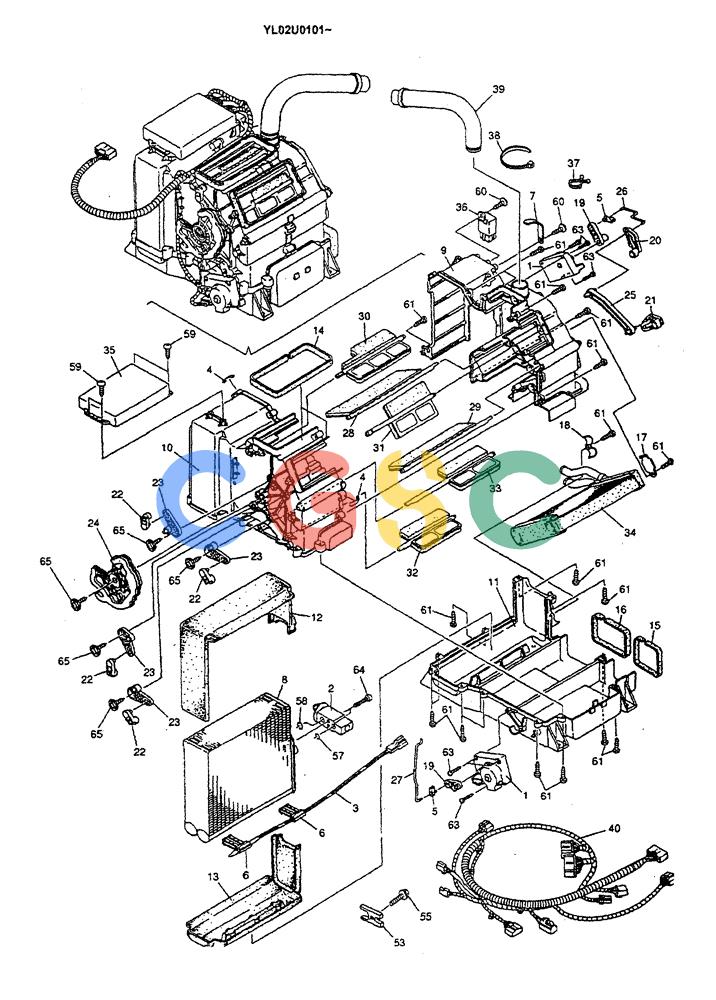 神钢零件查询(ED190LC) - BLADE RUNNER EXCAVATOR/DOZER BTW YL02U0101 - YL03U0135 (1/02-12/06) (01-067[02]) - CONDITIONER ASSY, AIR, P/N LC20M00005F1 Kobelco