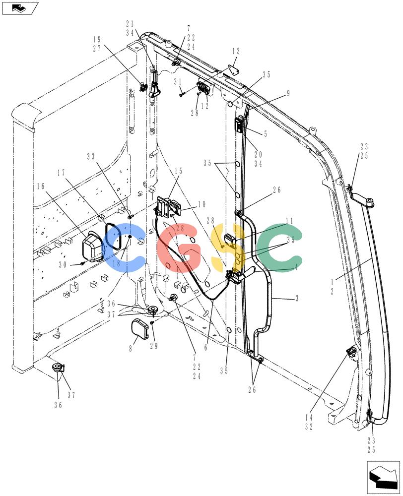 神钢零件查询(ED150-2) - BLADE RUNNER EXCAVATOR/DOZER ASN LH01-01001 (1/09-12/12) (01-062[02]) - CAB INSTALLATION Kobelco