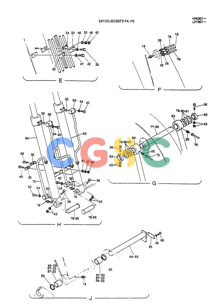 神钢零件查询(K905ALC) - EXCAVATOR ASN YP0301 (1/86-12/03) (07-001[02]) - BOOM ASSY, 4.6M Kobelco