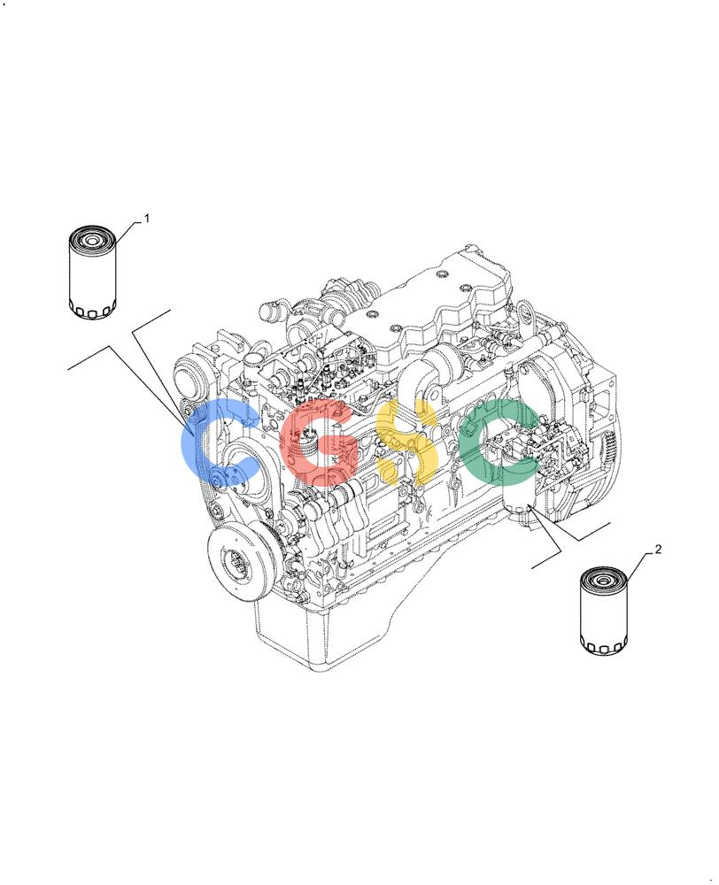 神钢零件查询(F4HFE613F A001) - ENGINE 5801753674 - 47541731 (11/12-) (05.100.03[01]) - FILTERS Kobelco