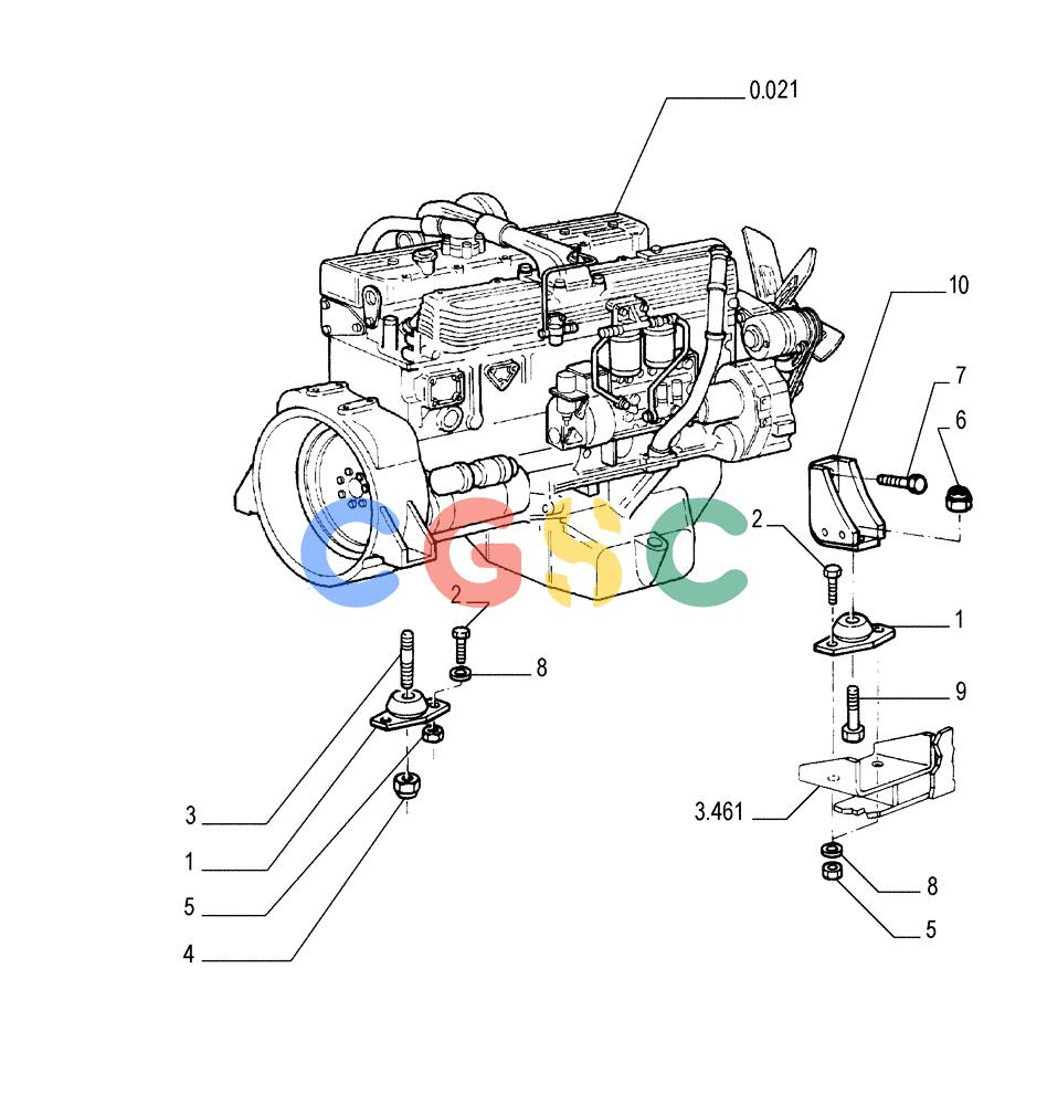 纽荷兰零件查询(FL175) - CRAWLER LOADER (N.A. VERSION) (6/92-) (0.500[01]) - ENGINE - RELATED PARTS New Holland Constructuion