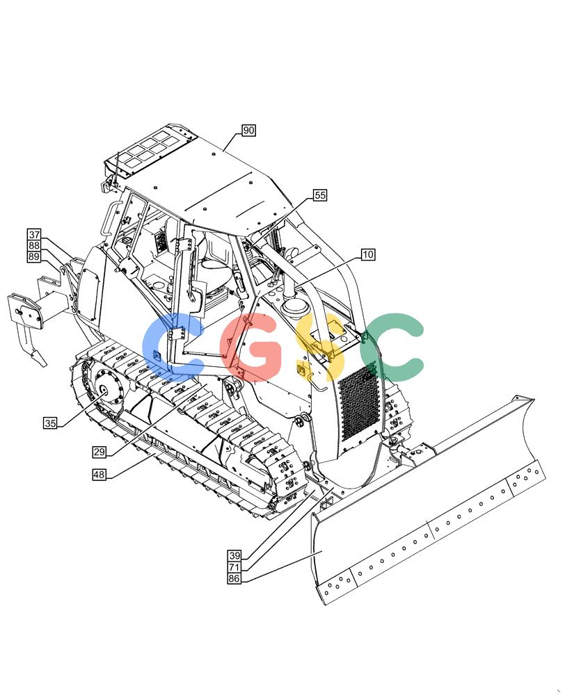 纽荷兰零件查询(D180C XLT) - CRAWLER DOZER - TIER 4A (12/13-) (00.000.00[01]) - PICTORIAL INDEX - MAIN SECTIONS New Holland Constructuion