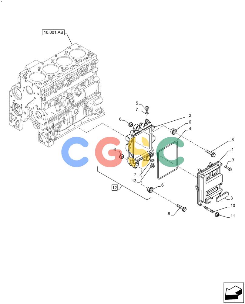 神钢零件查询(F4HFE413C A002) - ENGINE 5801688472 - 47397958 - TIER 4A (4/14-) (55.015.AA) - ENGINE, CONTROL, UNIT Kobelco