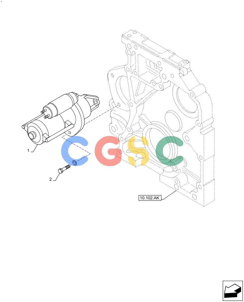 神钢零件查询(F4HFE413E A002) - ENGINE 5801688466 - 84573058 - TIER 4A (4/14-) (55.201.AE) - ENGINE STARTER Kobelco