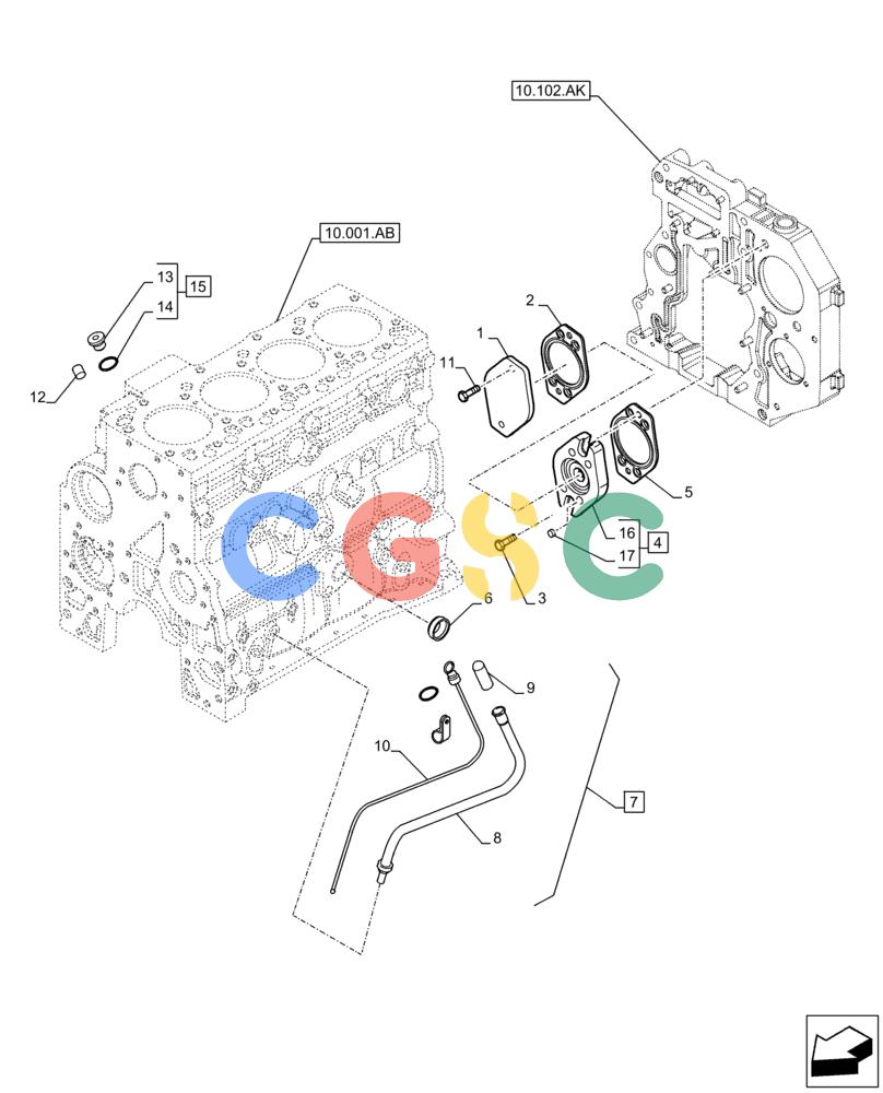 神钢零件查询(F4HFE413E A002) - ENGINE 5801688466 - 84573058 - TIER 4A (4/14-) (10.304.AJ) - ENGINE OIL, DIPSTICK Kobelco
