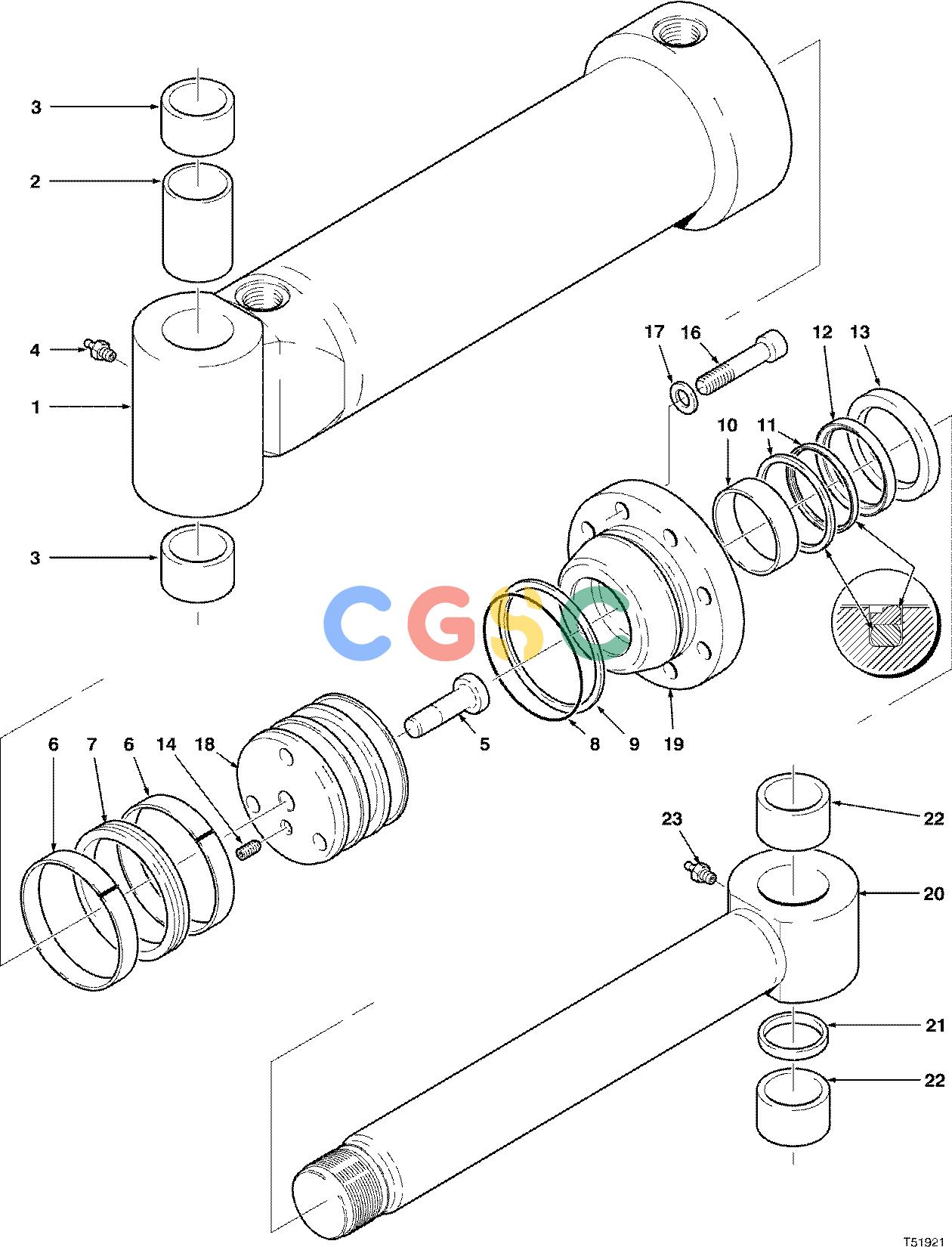 约翰迪尔零件查询790 - ATTACHMENTS CYLINDER CLAMP ( 10BD1000 - ) 2876-025/10 [2876-025/10]EPC John Deere online