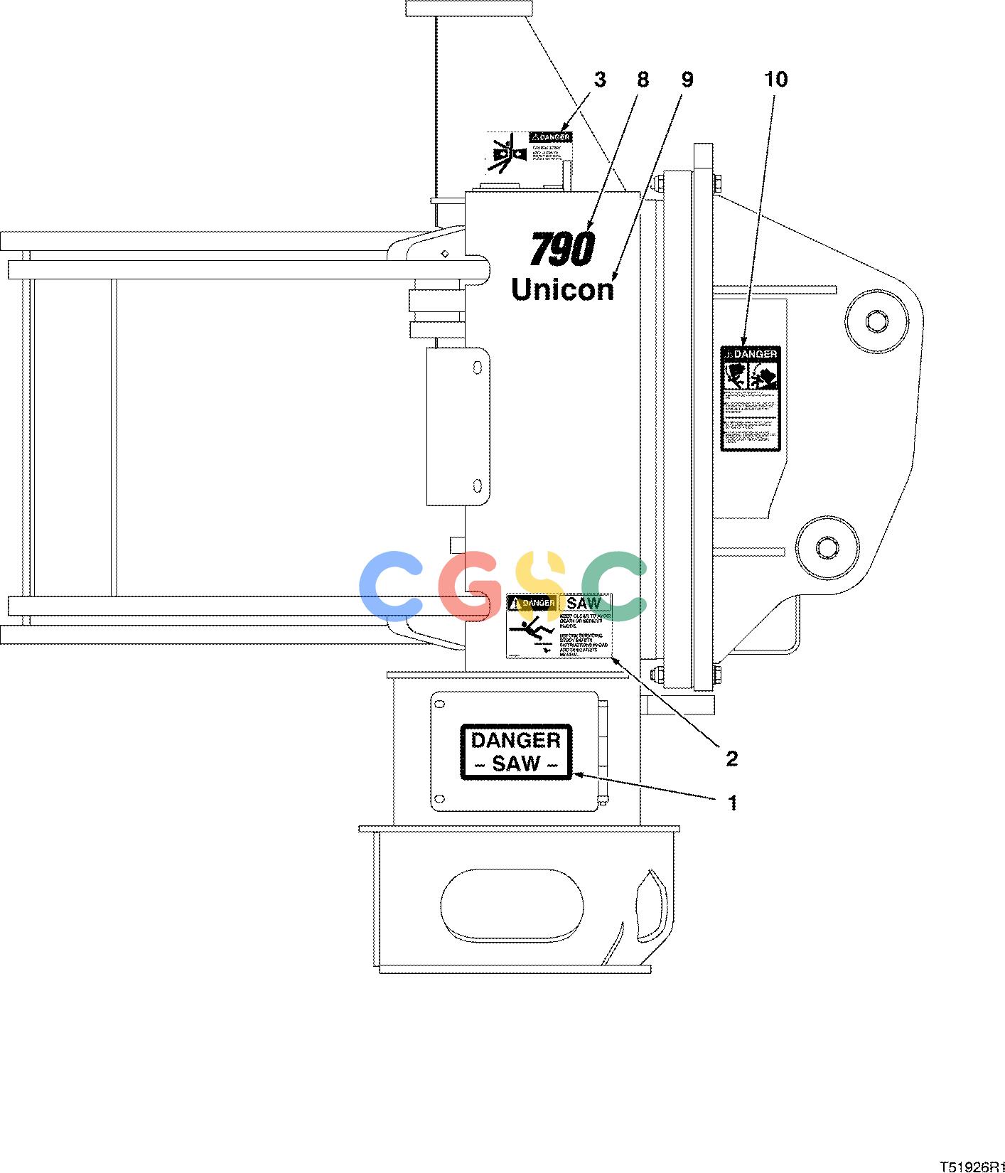 约翰迪尔零件查询790 - ATTACHMENTS DECALS ENGLISH FRENCH ( 10BD1000 - ) 7521-029/10 [7521-029/10]EPC John Deere online