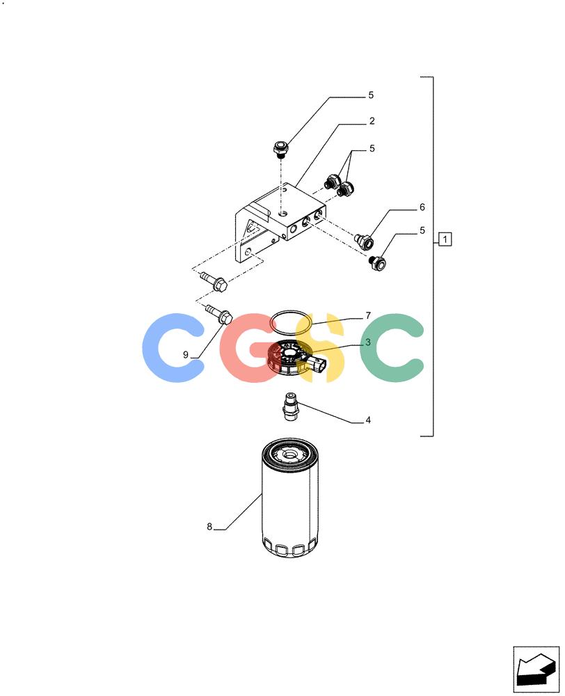 神钢零件查询(F4HFE413E A002) - ENGINE 5801688466 - 84573058 - TIER 4A (4/14-) (10.218.AD) - FUEL FILTER Kobelco