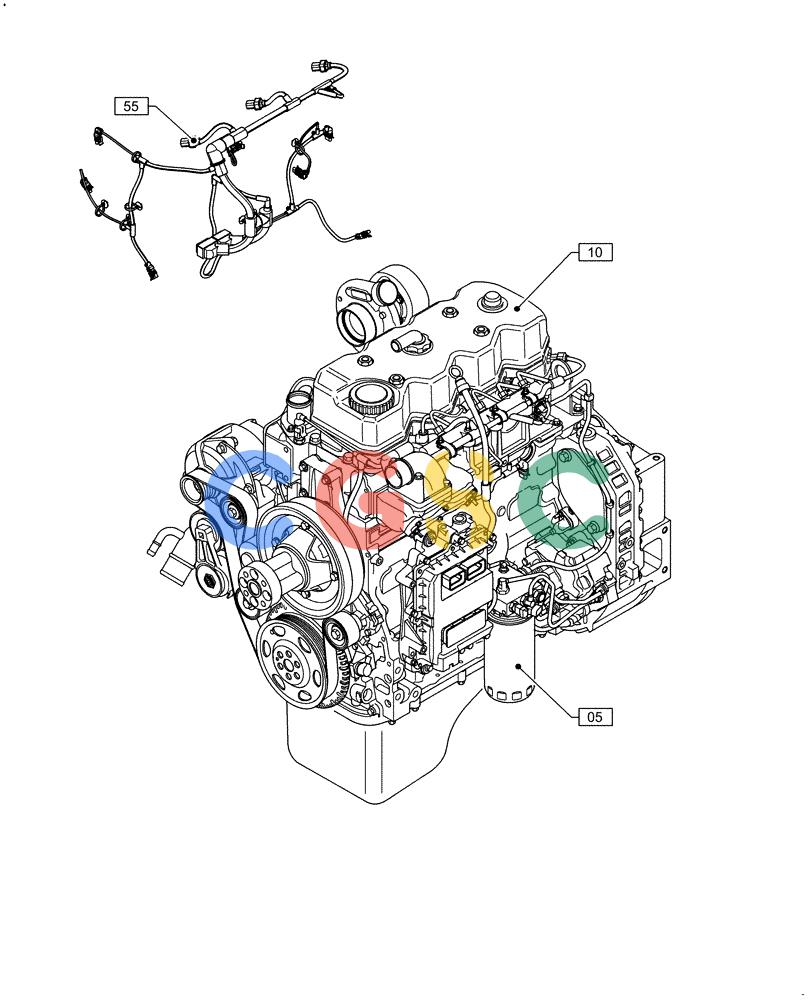 神钢零件查询(F4HFE413E A002) - ENGINE 5801688466 - 84573058 - TIER 4A (4/14-) (00.000.00) - PICTORIAL INDEX - MAIN SECTIONS Kobelco