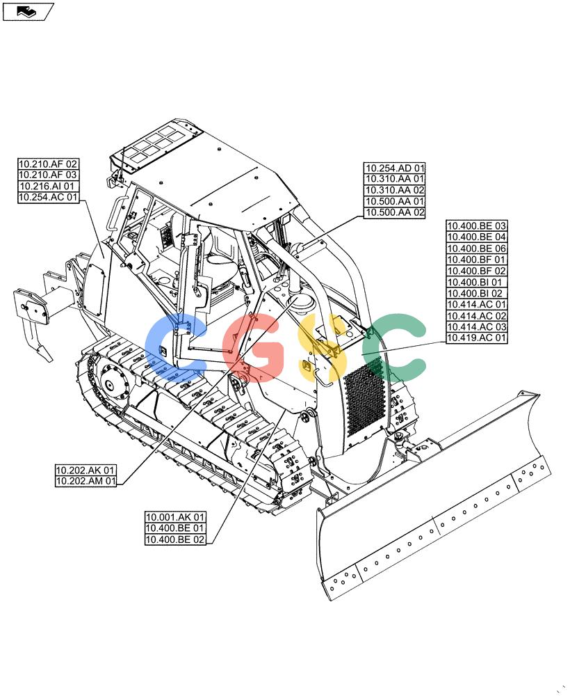 纽荷兰零件查询(D180C XLT) - CRAWLER DOZER - TIER 4A (12/13-) (10.000.00[01]) - PICTORIAL INDEX - ENGINE New Holland Constructuion