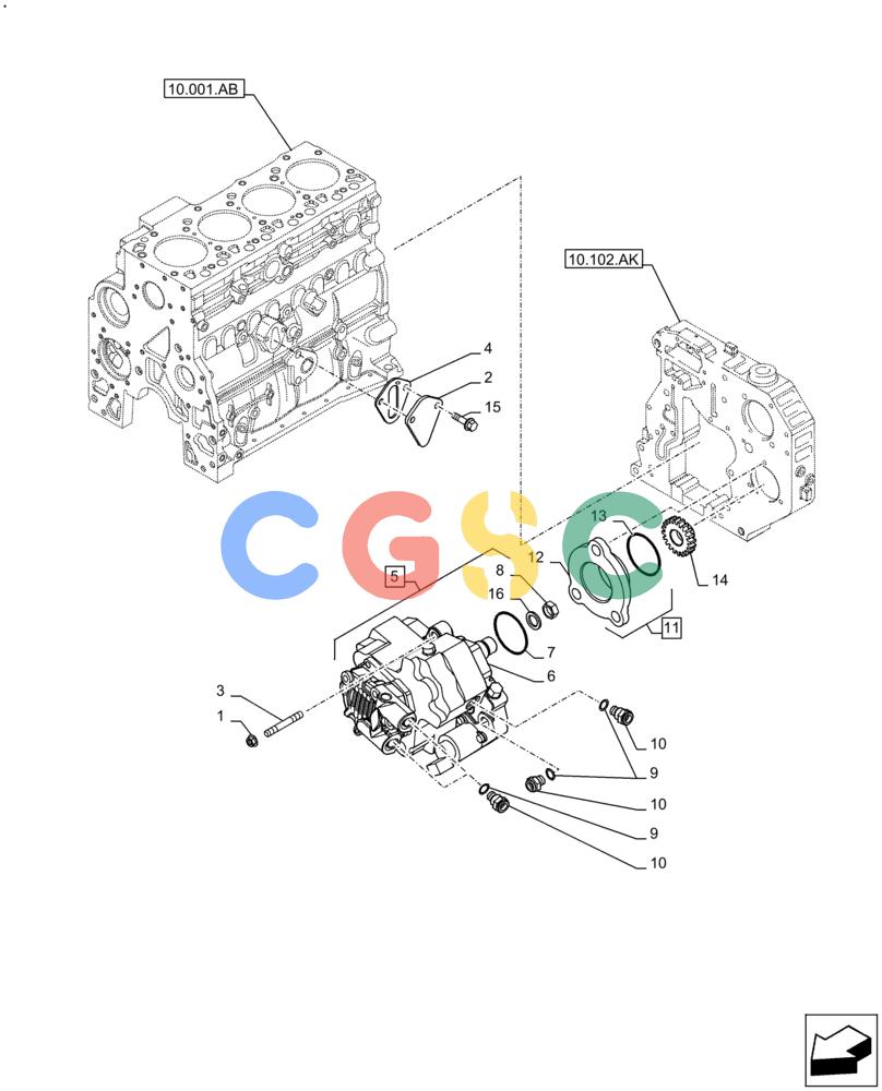 神钢零件查询(F4HFE413E A002) - ENGINE 5801688466 - 84573058 - TIER 4A (4/14-) (10.218.AQ) - FUEL INJECTION PUMP Kobelco