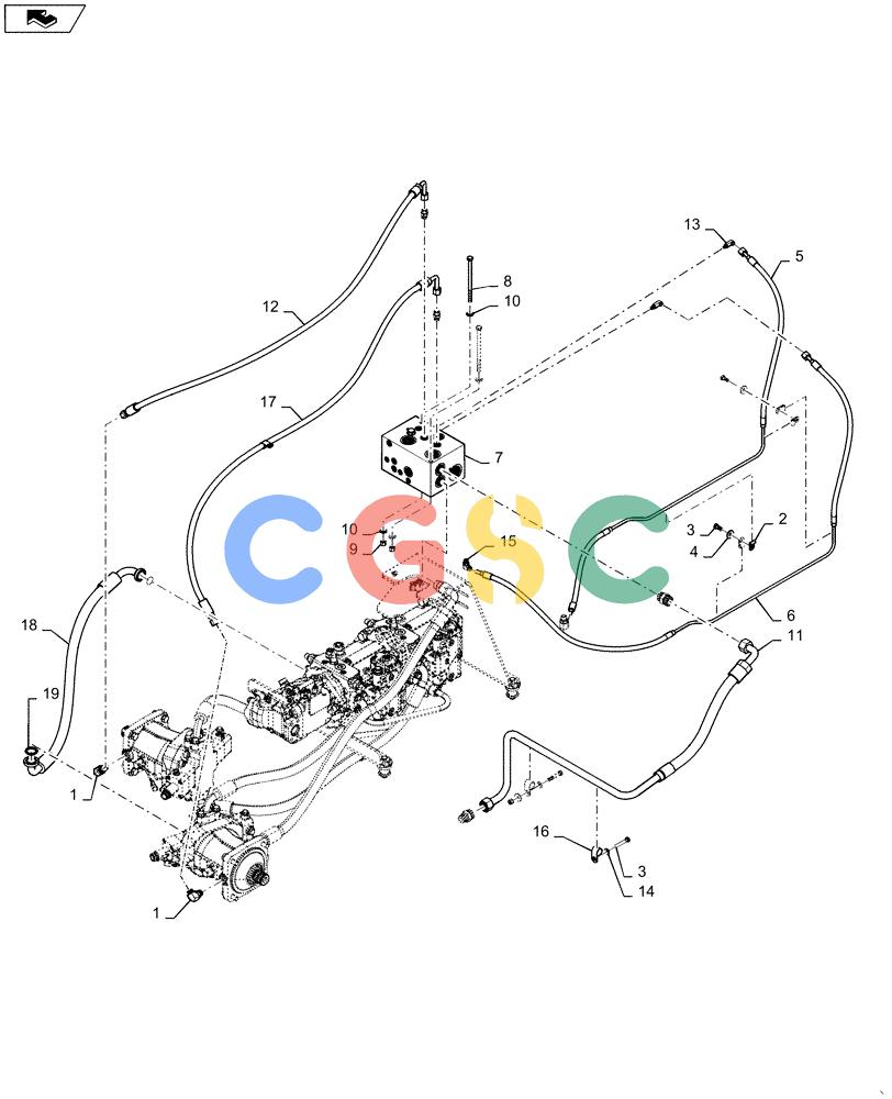 纽荷兰零件查询(D125C WT/LGP) - CRAWLER DOZER - TIER 4A (10/13-) (29.218.AO[02]) - HYDROSTATIC PUMP New Holland Constructuion