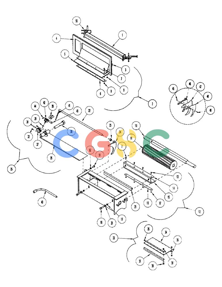 凯斯零件查询(3503) - CONCORD AIR SYSTEM (1/96-12/00) (E24) - PRODUCT METER REAR - ALL MODELS Case Agriculture