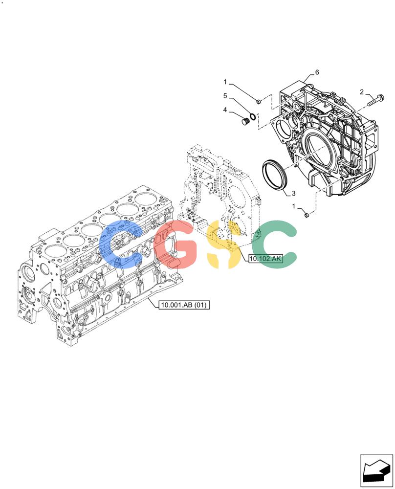 神钢零件查询(F4HFE613B B006) - ENGINE 5801731918 - 47519640 (2/14-) (10.103.AK) - ENGINE FLYWHEEL Kobelco