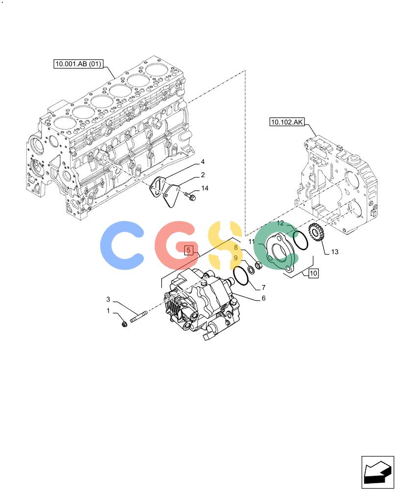 神钢零件查询(F4HFE613B B006) - ENGINE 5801731918 - 47519640 (2/14-) (10.218.AQ) - FUEL INJECTION PUMP Kobelco