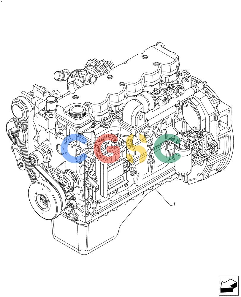 神钢零件查询(F4HFE613B B006) - ENGINE 5801731918 - 47519640 (2/14-) (10.001.AD) - ENGINE Kobelco