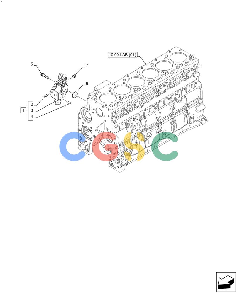 神钢零件查询(F4HFE613B B006) - ENGINE 5801731918 - 47519640 (2/14-) (10.400.AE) - COOLING SYSTEM LINE Kobelco