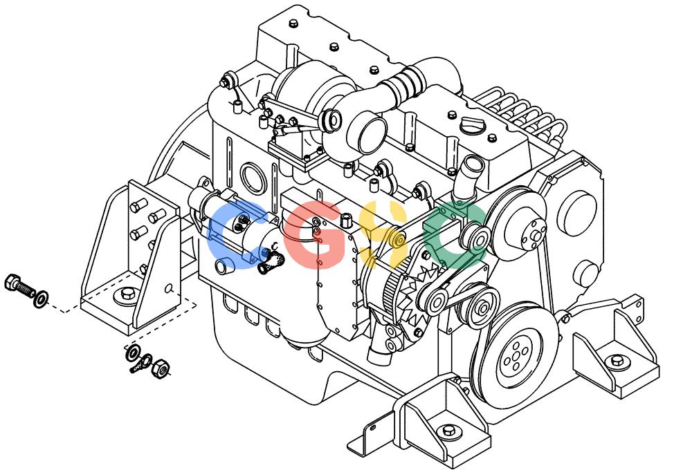 纽荷兰零件查询(EC350) - CRAWLER EXCAVATOR (2/00-) (32.253[001]) - CABLE HARNESS MOTOR STARTER (S/N 735003-735007/735009-UP) New Holland Constructuion