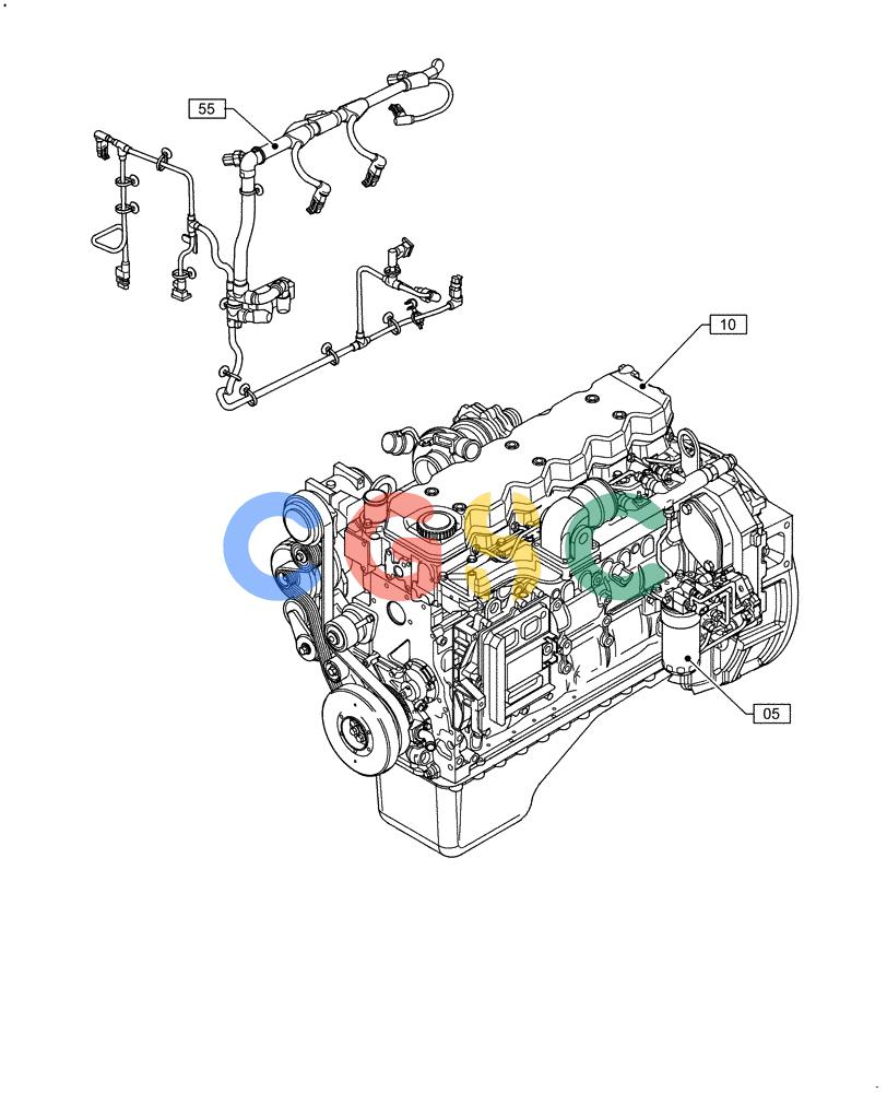神钢零件查询(F4HFE613H B003) - ENGINE 5801731919 - 47519637 (2/14-) (00.000.00) - PICTORIAL INDEX Kobelco