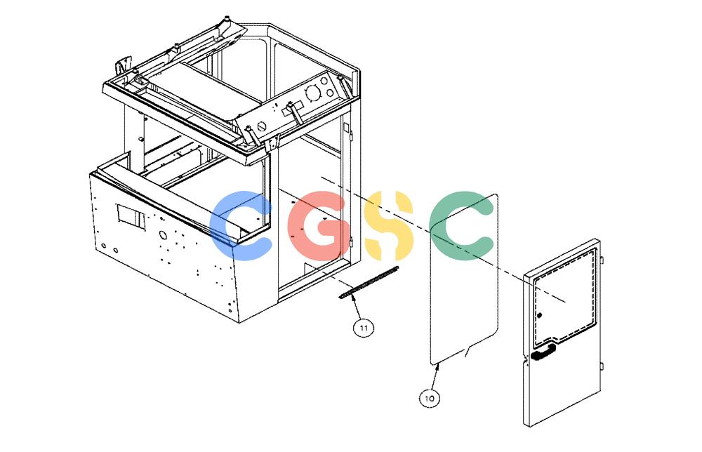 凯斯零件查询(FLX3300B) - FLOATER - 2002 (9/02-10/03) (01-015[01]) - DOOR ASSEMBLY Case Agriculture