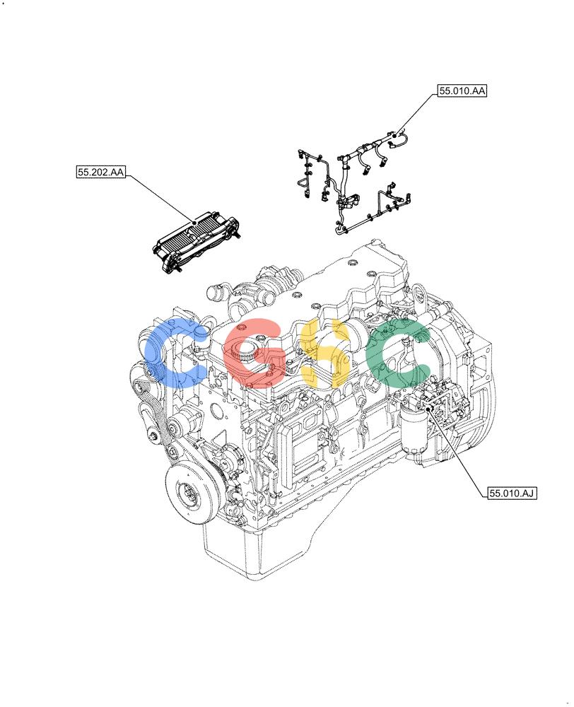神钢零件查询(F4HFE613B B006) - ENGINE 5801731918 - 47519640 (2/14-) (55.000.00) - SECTION INDEX Kobelco