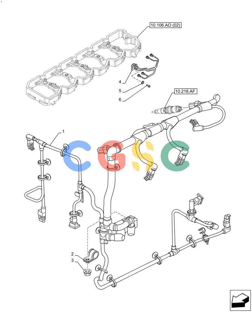 神钢零件查询(F4HFE613J B005) - ENGINE 5801731936 - 47519631 (2/14-) (55.010.AA) - ENGINE, CABLE Kobelco