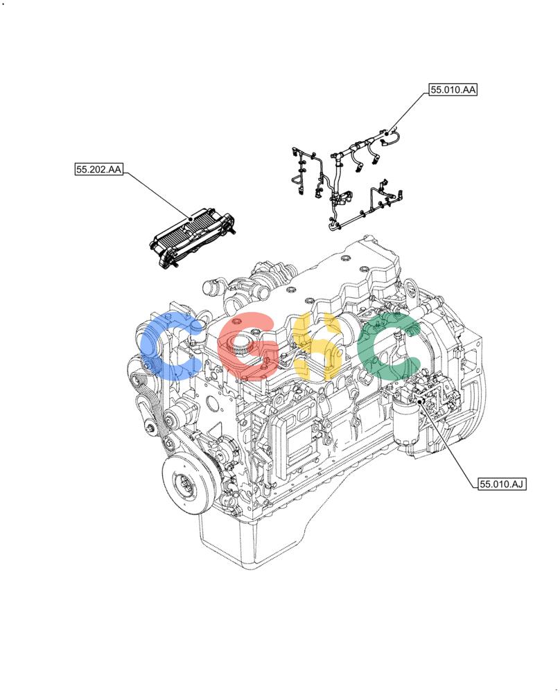 神钢零件查询(F4HFE613K B002) - ENGINE 5801731932 - 47519634 (2/14-) (55.000.00) - SECTION INDEX Kobelco