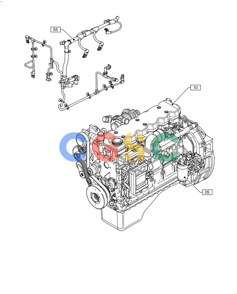 神钢零件查询(F4HFE613K B002) - ENGINE 5801731932 - 47519634 (2/14-) (00.000.00) - PICTORIAL INDEX Kobelco