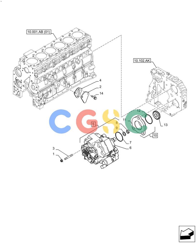 神钢零件查询(F4HFE613K B002) - ENGINE 5801731932 - 47519634 (2/14-) (10.218.AQ) - FUEL INJECTION PUMP Kobelco