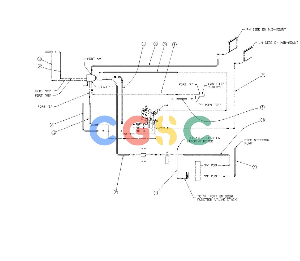 凯斯零件查询(438) - FLEX-AIR APPLICATOR - 1999 (2/99-3/03) (11-006) - HOSE GROUP, FLEX, 4330 Case Agriculture