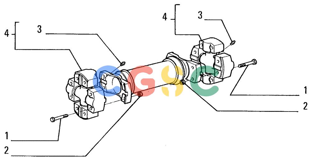 纽荷兰零件查询(FL14E) - CRAWLER LOADER (B3.16[001]) - PROPELLER SHAFT New Holland Constructuion