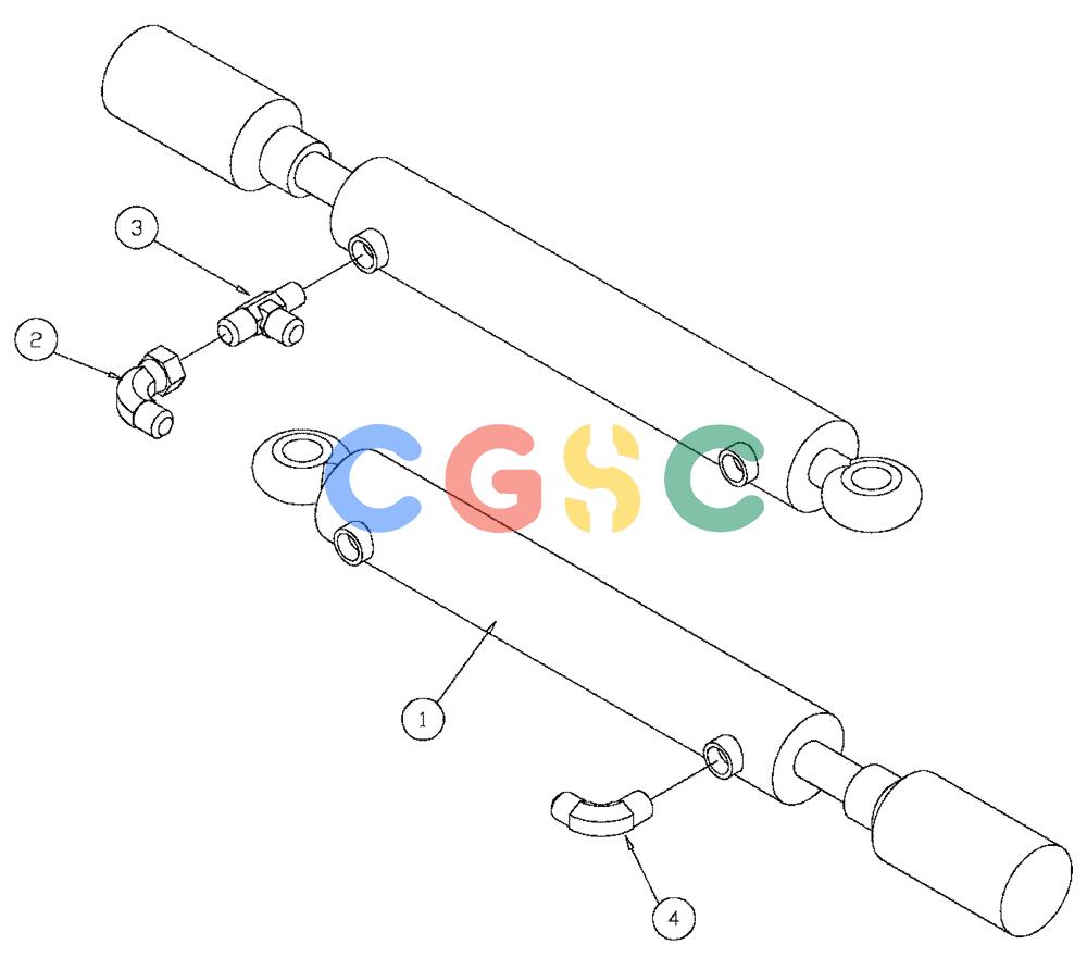 凯斯零件查询(4330) - TITAN FLOATER (6/98-8/99) (06-006) - HYDRAULIC STEERING CYLINDER GROUP Case Agriculture