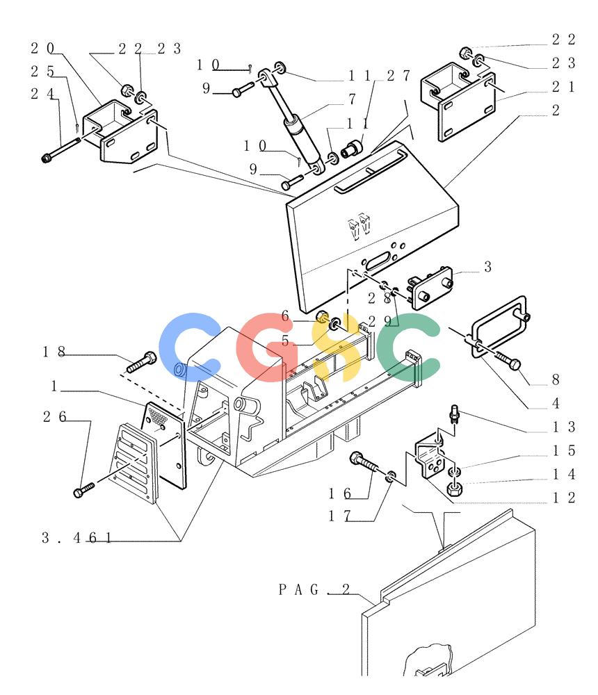 纽荷兰零件查询(DC180PS) - CRAWLER DOZER (11/00-) (5.601[01]) - HOODS New Holland Constructuion
