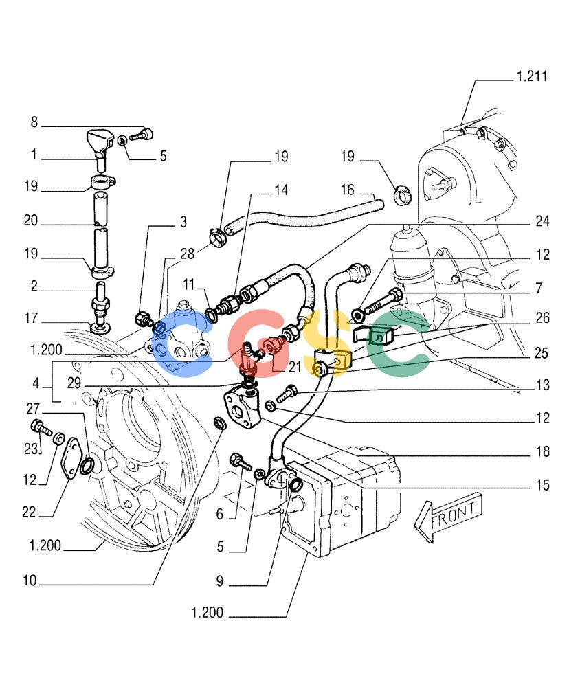 纽荷兰零件查询(FL145) - CRAWLER LOADER (N.A. VERSION) (11/98-) (1.220[02]) - TRANSMISSION LUBRICATION SYSTEM New Holland Constructuion