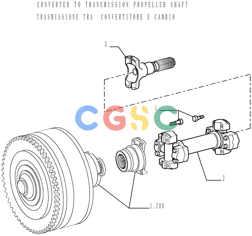 纽荷兰零件查询(DC150LT) - CRAWLER DOZER (6/00-) (1.204[01]) - DRIVE SHAFT New Holland Constructuion