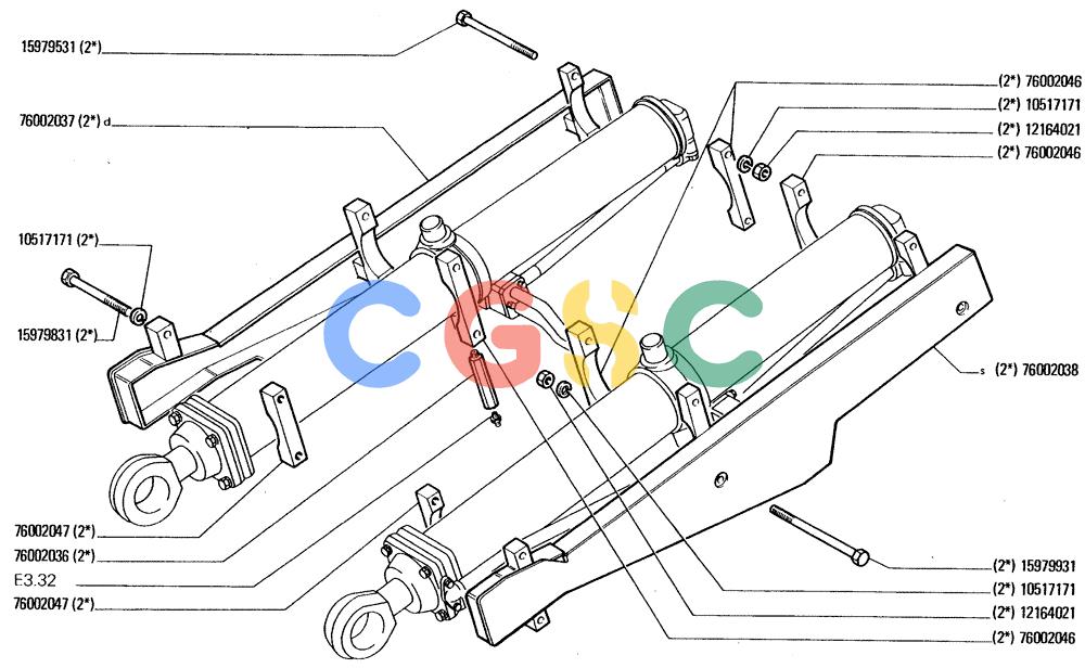 纽荷兰零件查询(FD20) - CRAWLER DOZER (E3.02[006]) - HYDRAULIC SYSTEM New Holland Constructuion