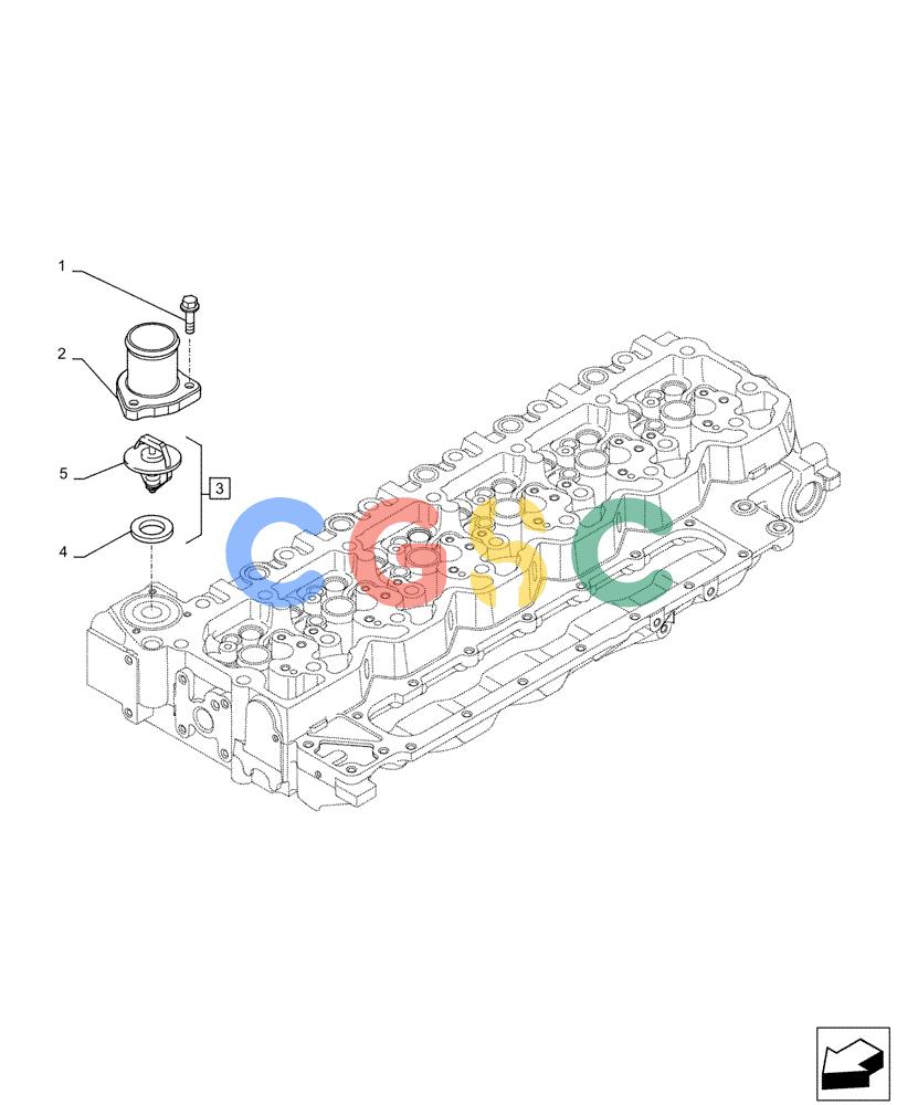 神钢零件查询(F4HFE613T B006) - ENGINE 5801751526 - 47538797 - TIER 4B (1/14-) (10.400.BC) - THERMOSTAT Kobelco