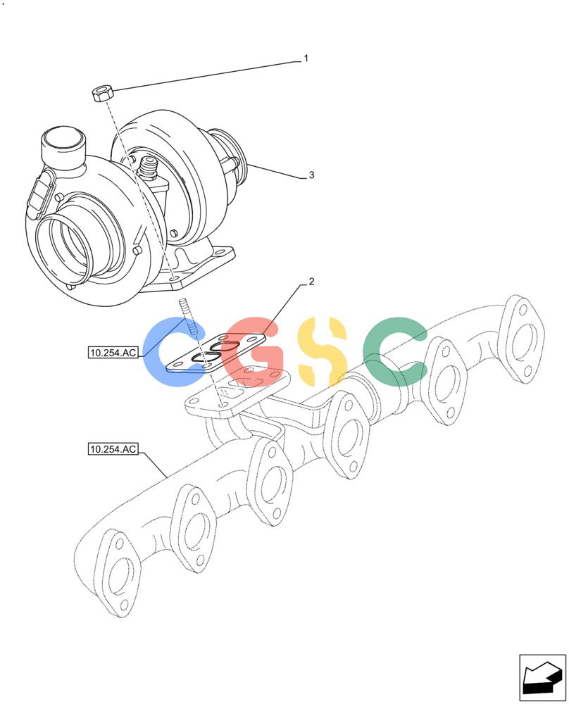 神钢零件查询(F4HFE613T B006) - ENGINE 5801751526 - 47538797 - TIER 4B (1/14-) (10.250.AC) - TURBOCHARGER Kobelco